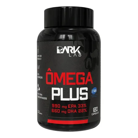 Omega Plus 120 Cápsulas Ômega 3 Dark Lab Sem Sabor