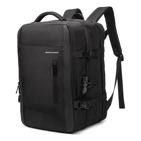 Mochila De Negócios Impermeávela Senha De Bloqueio Preto Florido